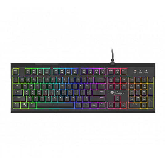 Klaviatūra Genesis Thor 210, RGB, US Layout, Wired, Black