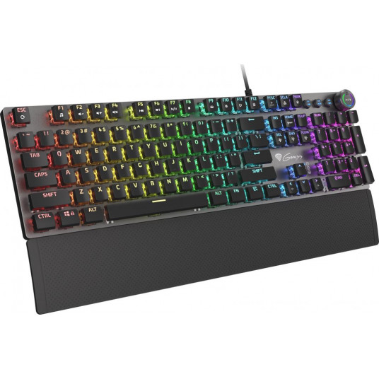 Klaviatūra Genesis Thor 401, RGB, US, Wired, Black/Slate