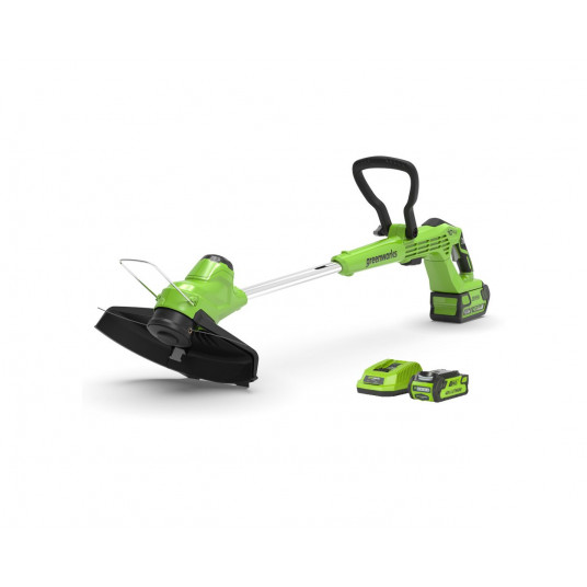 Styginė žoliapjovė Greenworks G40T5K2 (su 2 Ah akumuliatoriumi ir krovikliu)