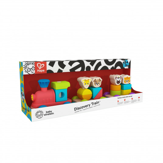  HAPE Baby Einstein's stumdomas žaislas Medinis traukinukas, 800809 