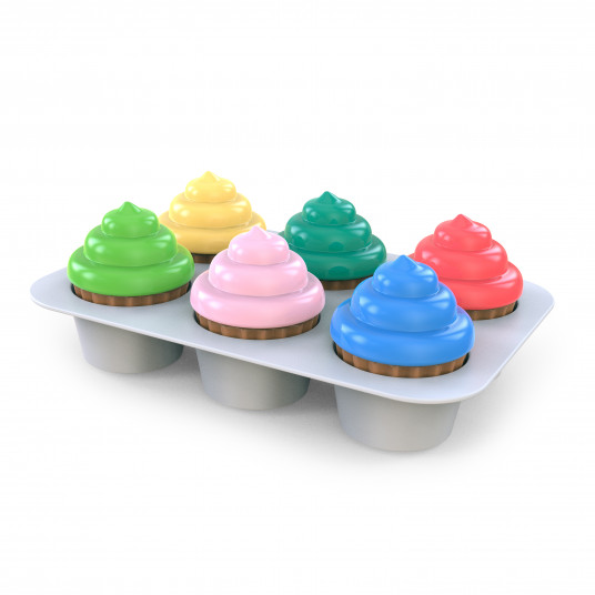  BRIGHT STARTS žaislas Sort & Sweet cupcakes, 12499-3-MEWW-YW2 