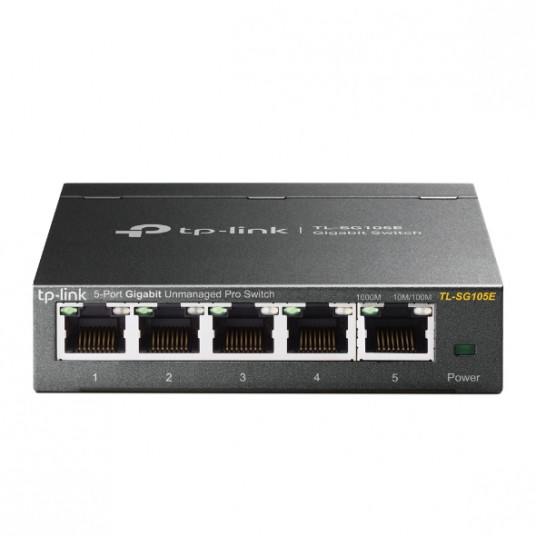  TP-LINK Switch TL-SG105E Web Management, Desktop, 1 Gbps (RJ-45) ports quantity 5, Power supply type External 