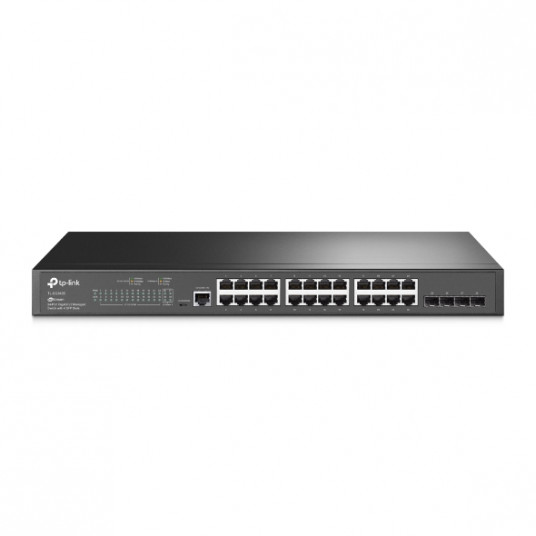  TP-LINK JetStream L2 Switch TL-SG3428 Web Managed, Rack Mountable, SFP ports quantity 4, Power supply type Single, Ethernet LAN (RJ-45) ports 24, 1 × Console Port, 1× Micro-USB Console Port 