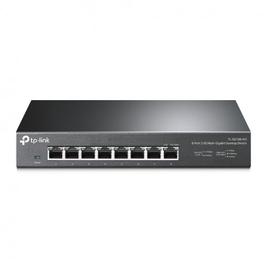  TP-LINK 8-Port 2.5G Desktop Switch TL-SG108-M2 Unmanaged, Desktop, Power supply type External, Ethernet LAN (RJ-45) ports 8 