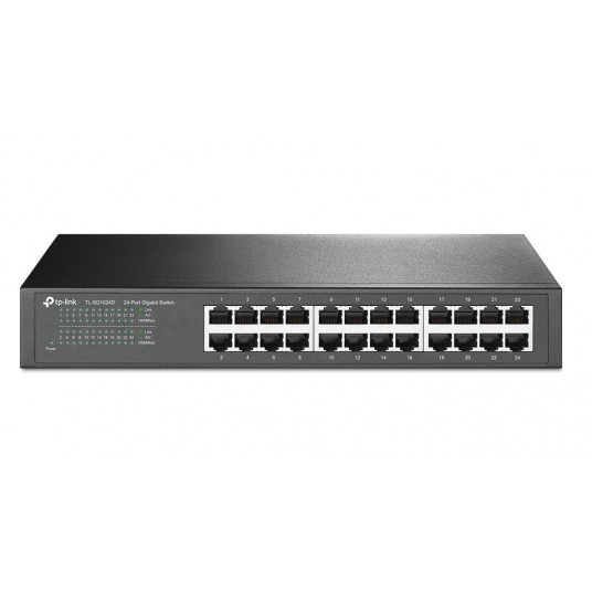  TP-LINK Switch TL-SG1024D Unmanaged, Rack Mountable, 1 Gbps (RJ-45) ports quantity 24 