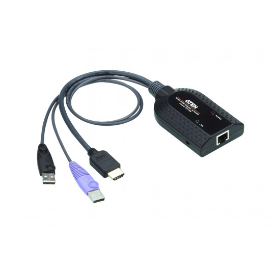  Aten USB HDMI Virtual Media KVM Adapter Cable (Support Smart Card Reader and Audio De-Embedder) 