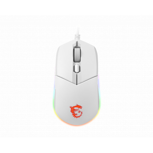  MSI Clutch GM11 Optical, RGB LED light, White, Gaming Mouse, 1000 Hz 