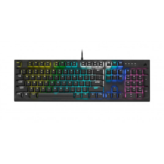  Klaviatūra Corsair K60 RGB PRO, Cherry Viola Switch, US layout, Wired, Black 