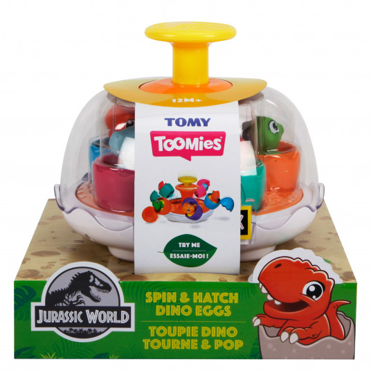  TOMY žaidimas  Spin & Hatch Dino Eggs, E73252 