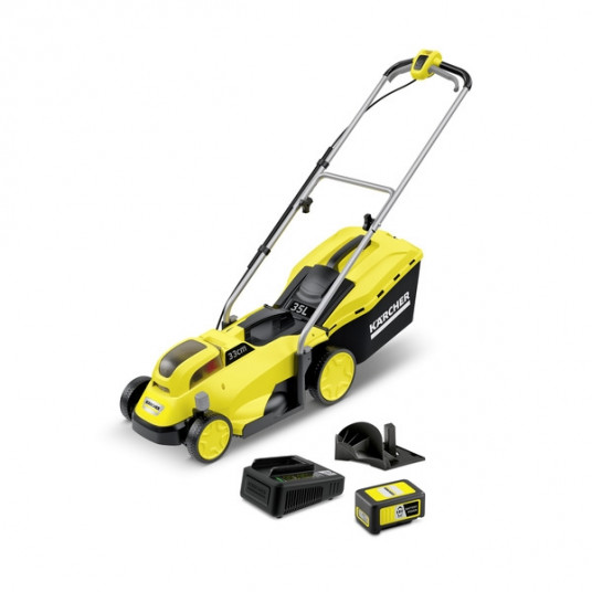 Akumuliatorinė žoliapjovė Karcher LMO 18-33 + Akumuliatoriaus komplektas Battery Power 18/50 su 50 % NUOLAIDA (9.791-759.0)