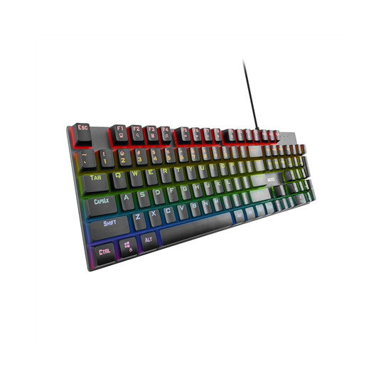 Žaidimų klaviatūra NOXO Retaliation Mechanical gaming keyboard, Blue switches, EN/RU, Wired
