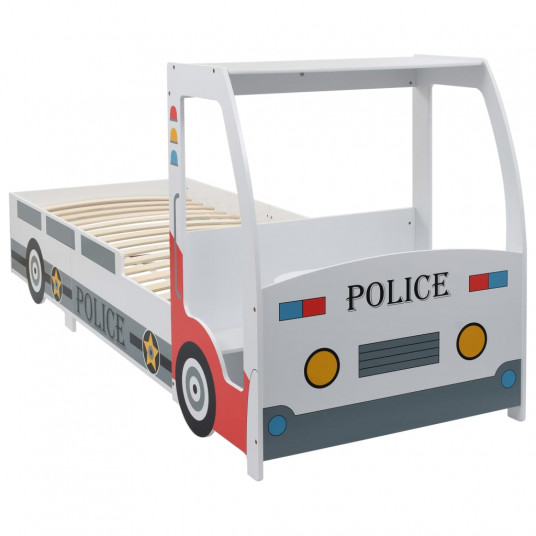 Vaikiška lova policininko mašina su stalu, 90x200 cm