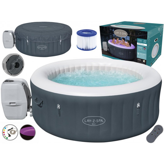 Bestway sūkurinė vonia "Lay-Z-Spa BALI" su LED, 4 asmenims 