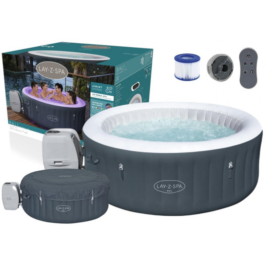  Bestway sūkurinė vonia "Lay-Z-Spa BALI" su LED, 4 asmenims 