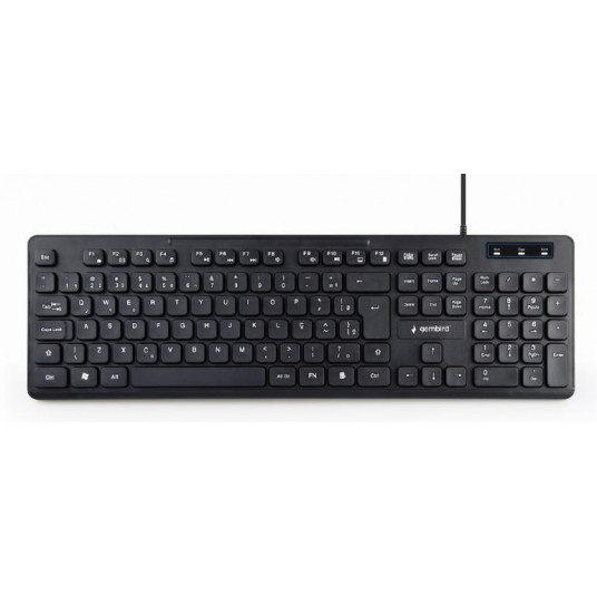  KEYBOARD MULTIMEDIA USB ENG/BLACK KB-MCH-04 GEMBIRD 