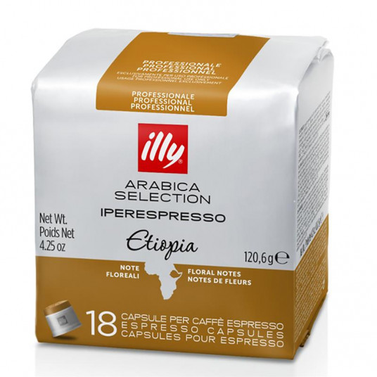  Coffee capsules Illy, Arabica Selection Ethiopia 18 pcs 