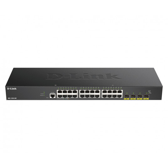  D-Link 10-Gigabit Smart Managed Switch DGS-1250-28X/E	 Web managed,  Rackmountable, 1 Gbps (RJ-45) ports quantity 24 