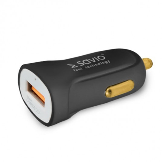  SAVIO automobilinis įkroviklis Quick Charge 3.0A SA-05/B 