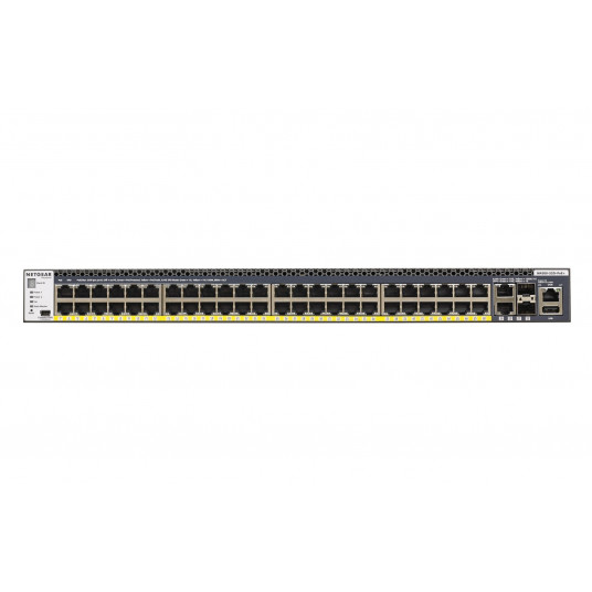  Netgear M4300-52G-PoE+ 1000W PSU Valdomas L2/L3/L4 Gigabit Ethernet (10/100/1000) Maitinimas per Eternetą (PoE) 1U Juoda 