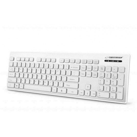  Esperanza EK130W klaviatūra USB QWERTY Balta 