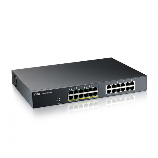  Zyxel GS1915-24EP Valdomas L2 Gigabit Ethernet (10/100/1000) Maitinimas per Eternetą (PoE) 1U Juoda 