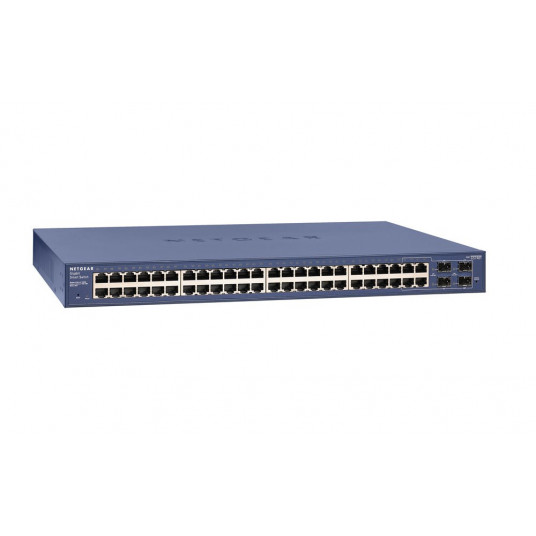  Netgear GS748T Valdomas L2+ Gigabit Ethernet (10/100/1000) Mėlyna 