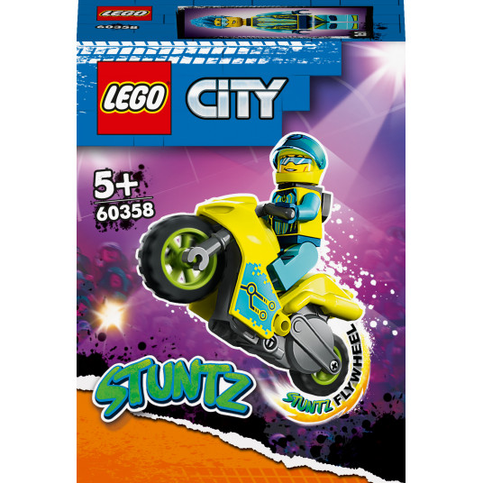  LEGO® 60358 CITY Kibernetinis kaskadinis motociklas 