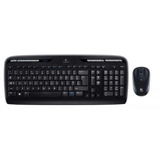  Logitech Wireless Combo MK330 klaviatūra Pelė įskaityta USB QWERTY JAV tarptautinė versija Juoda 