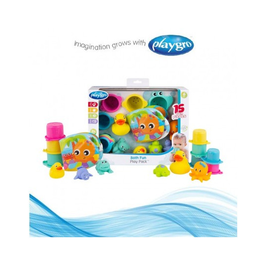 PLAYGRO vonios žaislų rinkinys Fun Play, 0188341 