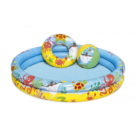  BESTWAY pripučiamas baseino rinkinys vaikams Play Pool , 1.22m x 0.20m, 51124 