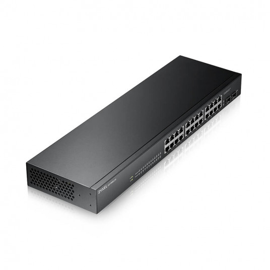  Zyxel GS-1900-24 v2 Valdomas L2 Gigabit Ethernet (10/100/1000) 1U Juoda 