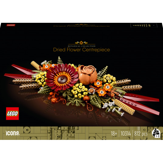  LEGO® 10314 ICONS Džiovintų gėlių puošmena 