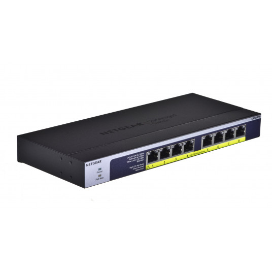  Netgear GS108PP Ne-valdomas Gigabit Ethernet (10/100/1000) Juoda Maitinimas per Eternetą (PoE) 
