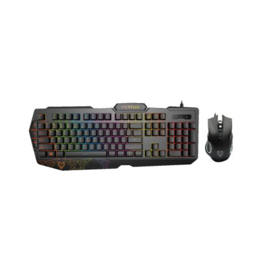 VERTUX Vendetta Backlit Gaming Keyboard + Mouse
