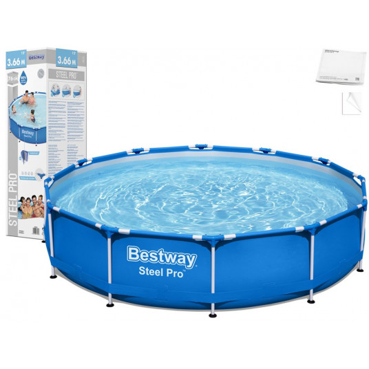  Karkasinis baseinas Bestway rack pool 366x76 cm 6.473L 56706 