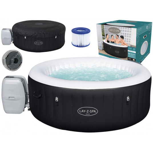 BESTWAY sūkurinis baseinas - džiakuzi Lay-Z-Spa MIAMI 4os 180x66cm 60001