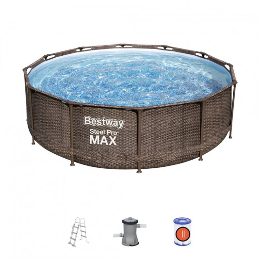 Karkasinis baseinas Bestway Steel Pro MAX Deluxe, 366x100