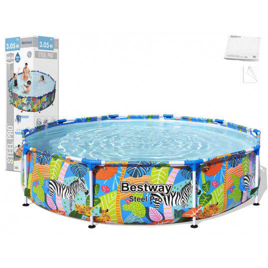Karkasinis baseinas Bestway Safari 305 x 66 cm rack pool 56985