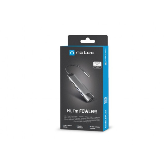  NATEC MULTIPORT FOWLER GO USB-C -> HUB USB, HDMI 