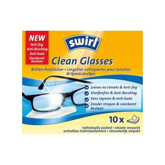  Clean glasses+ anti-fog protectsion , Swirl 
