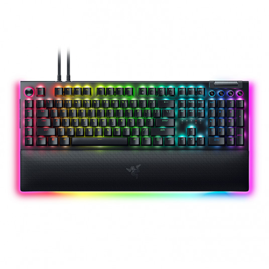Žaidimų klaviatūra RAZER BlackWidow V4 Pro (Green Switch) US RZ03-04680100-R3M1