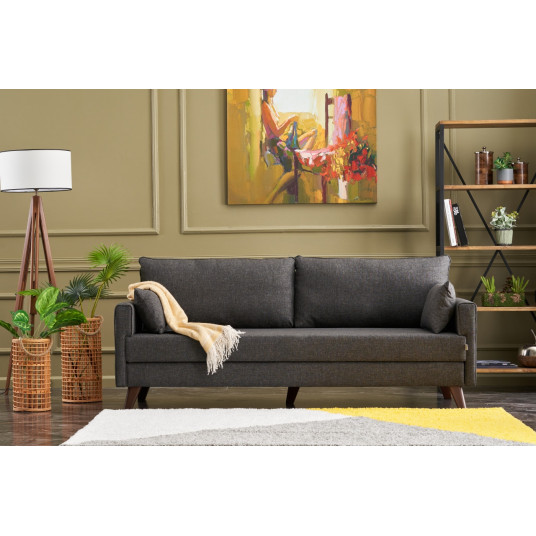  Sofa - lova Bella Bed antracito 