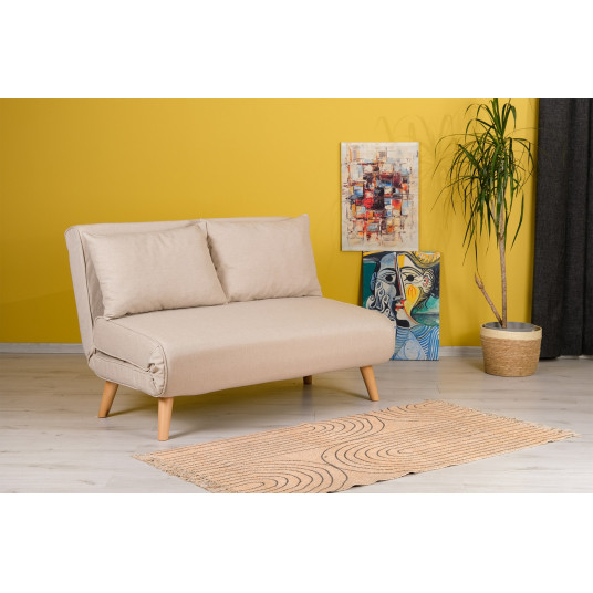  Sofa - lova Folde dvivietė kreminė 