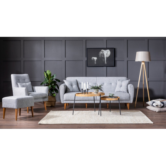 Sofa - lova Aria pilka