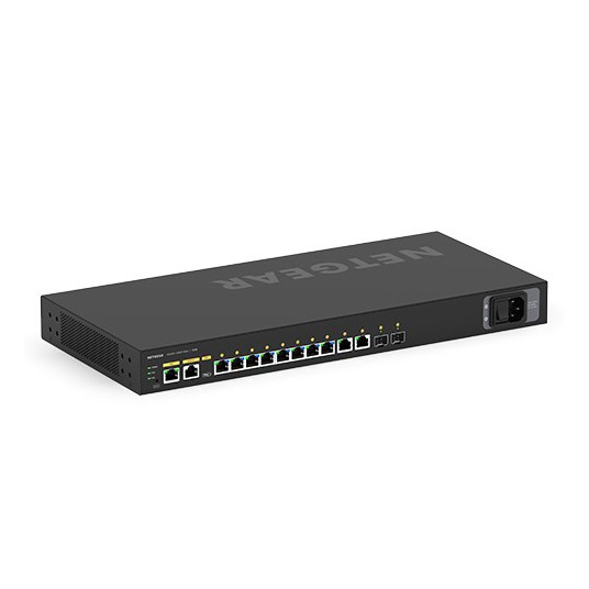  NETGEAR M4250-10G2F Valdomas L2/L3 Gigabit Ethernet (10/100/1000) Maitinimas per Eternetą (PoE) 1U Juoda 