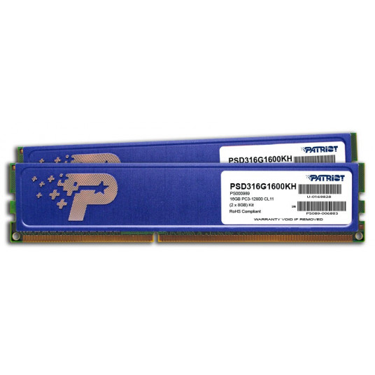  Patriot Memory 16GB DDR3-1600 atminties modulis 2 x 8 GB 1600 MHz 