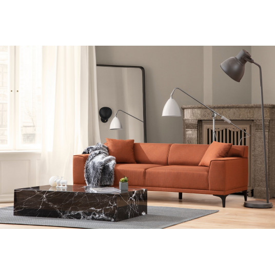 Sofa Petra 3 oranžinė