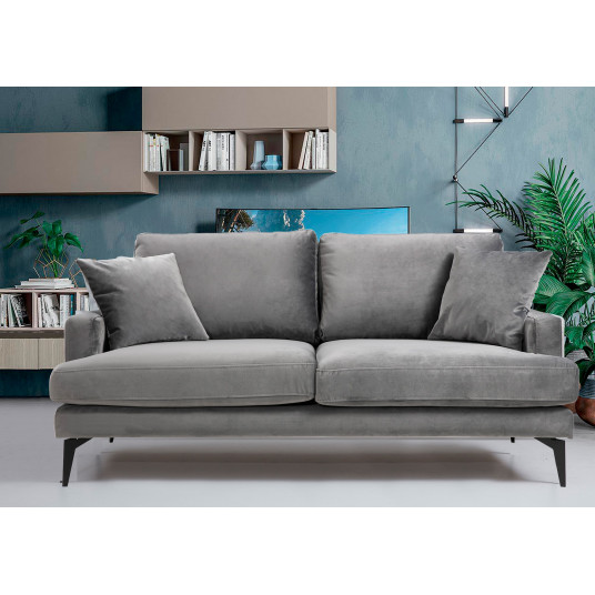  Sofa Papira dvivietė pilka 
