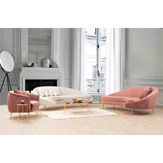 Sofa Eses Left rožinė