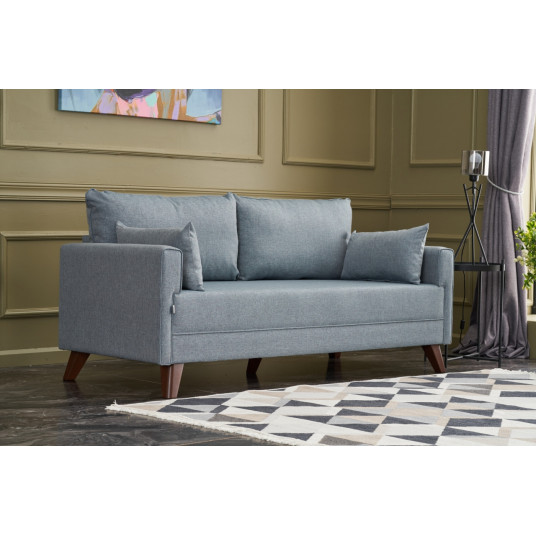 Sofa Bella Soft Ikili Koltuk mėlyna